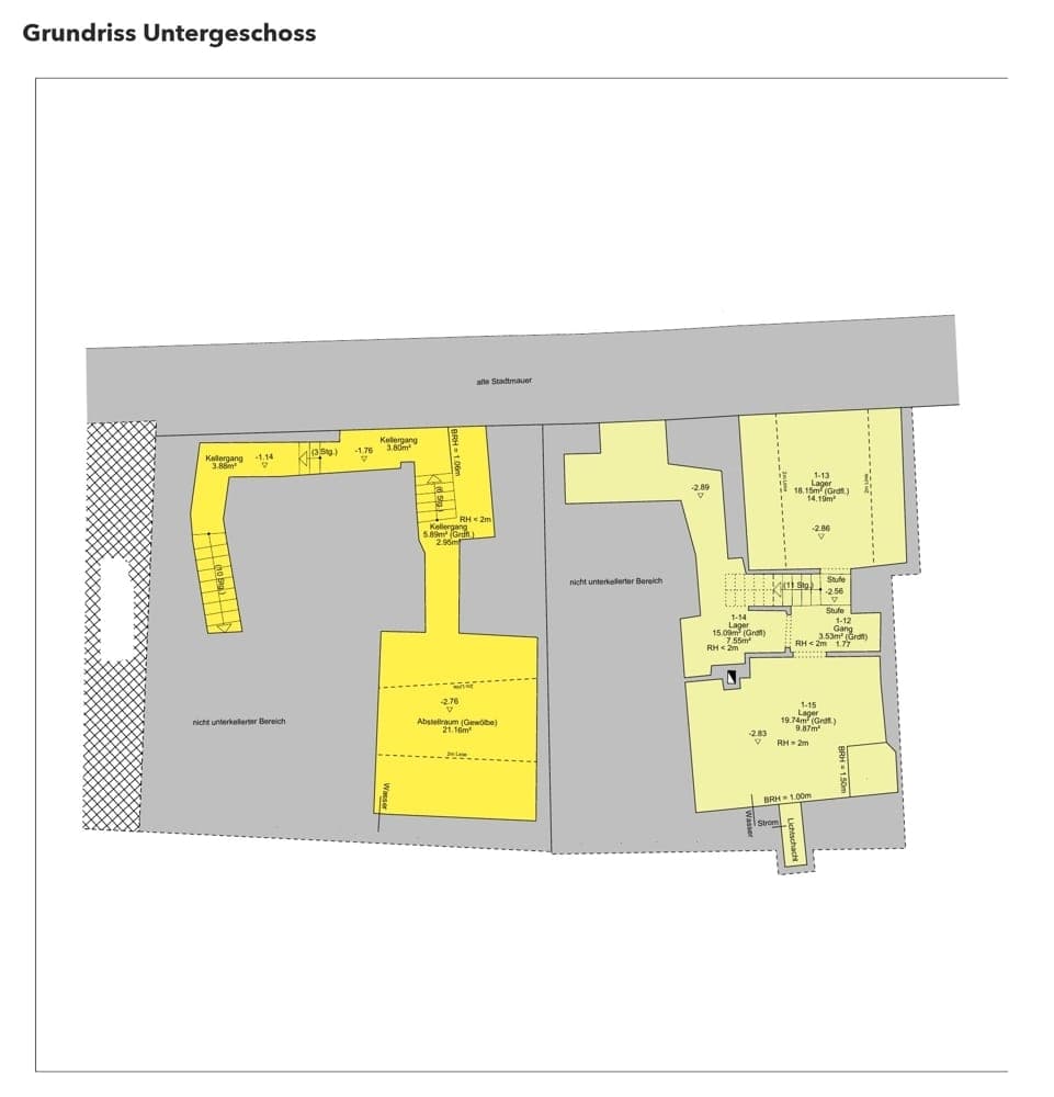 Grundriss Untergeschoss