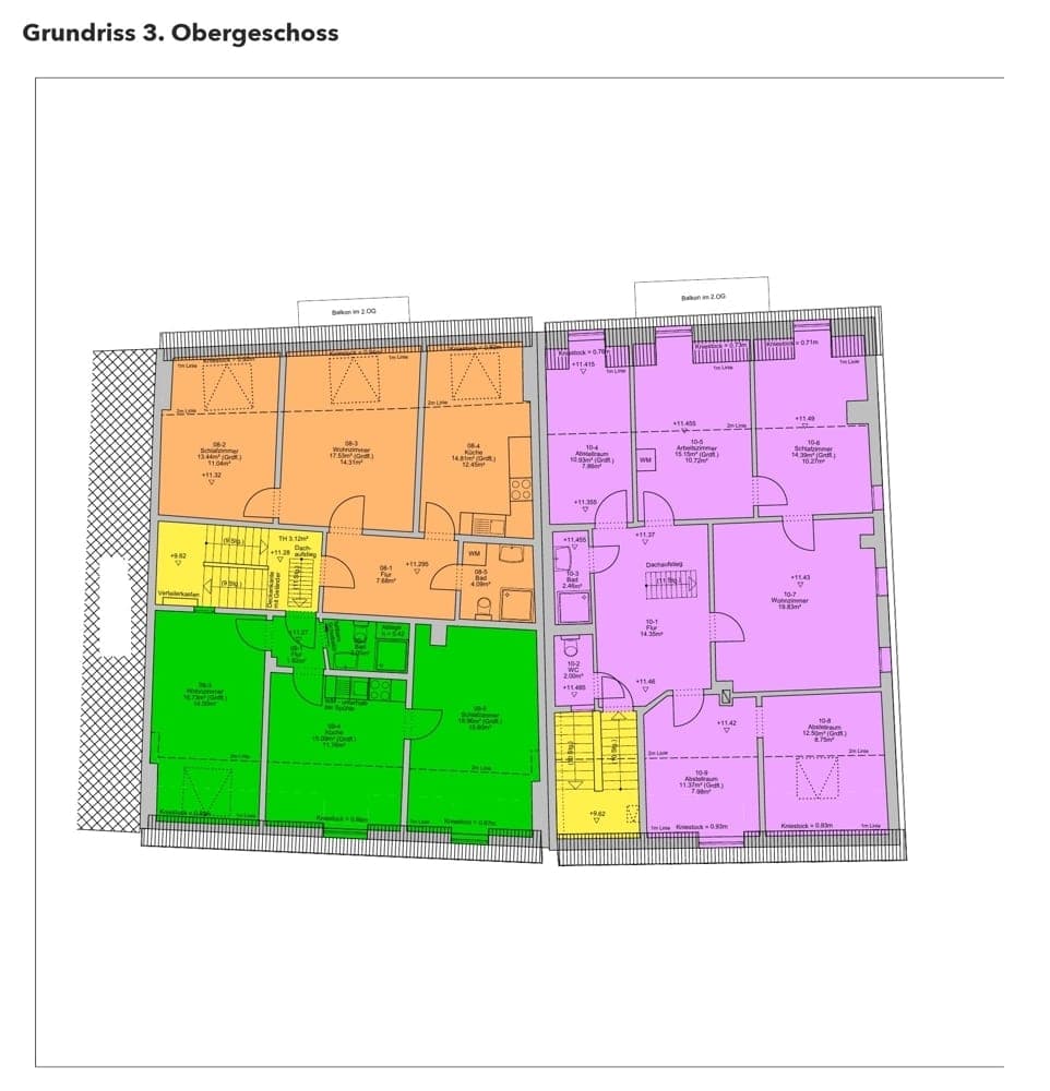Grundriss 3. Obergeschoss