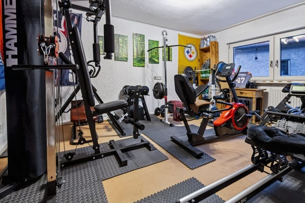Fitnessraum im Erdgeschoss