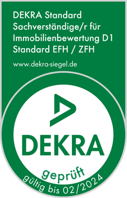 DEKRA-Siegel: Sachverständiger für Immobilienbewertung D1
